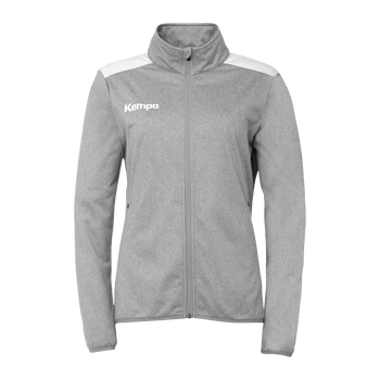 KEMPA Emotion 27 Poly Jacke Damen (dark grau melange/weiß)