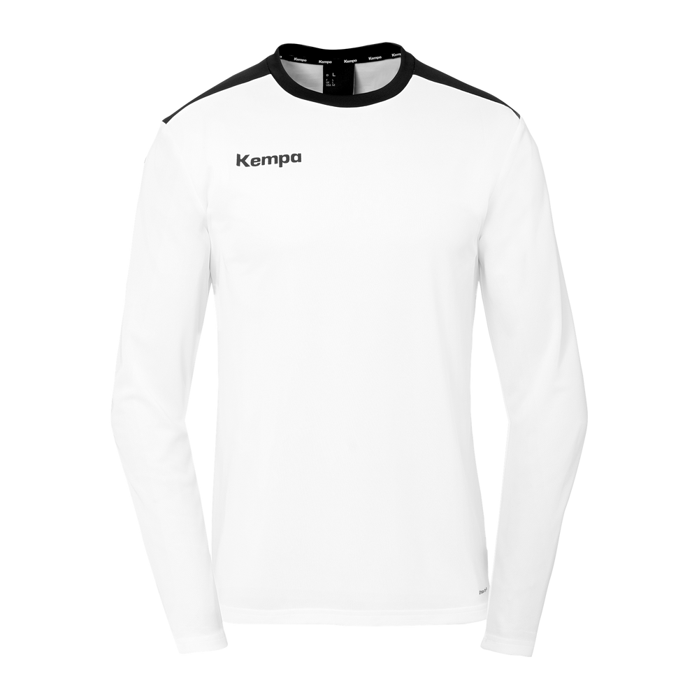 KEMPA Emotion 27 Langarmshirt Kind (weiß/schwarz)