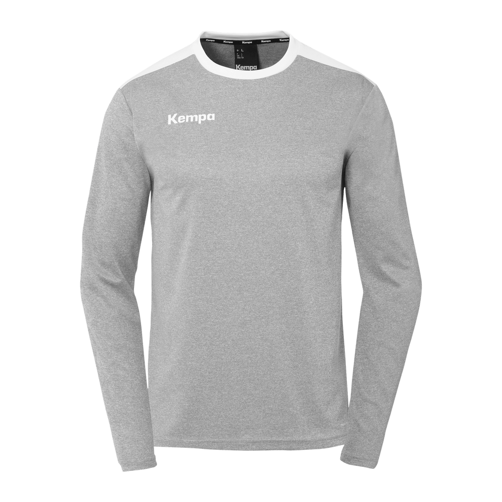 KEMPA Emotion 27 Langarmshirt Kind (dark grau melange/weiß)