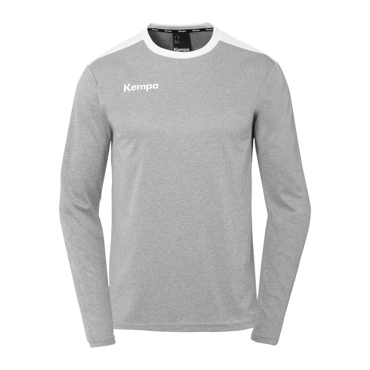 KEMPA Emotion 27 Langarmshirt Kind (dark grau melange/weiß)