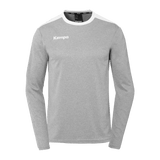 KEMPA Emotion 27 Langarmshirt Kind (dark grau melange/weiß)