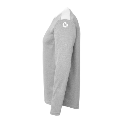 KEMPA Emotion 27 Langarmshirt Kind (dark grau melange/weiß)