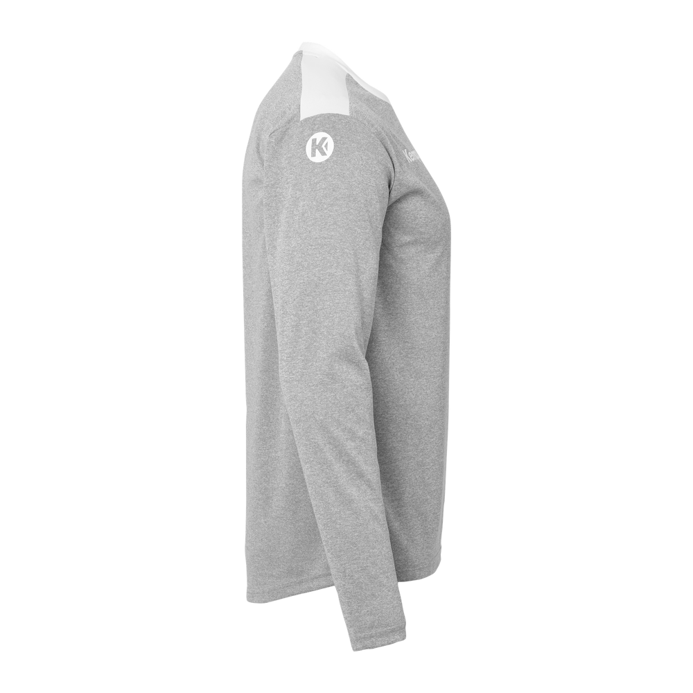 KEMPA Emotion 27 Langarmshirt Kind (dark grau melange/weiß)