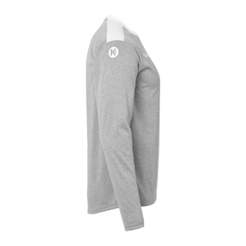 KEMPA Emotion 27 Langarmshirt Kind (dark grau melange/weiß)