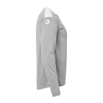 KEMPA Emotion 27 Langarmshirt Kind (dark grau melange/weiß)