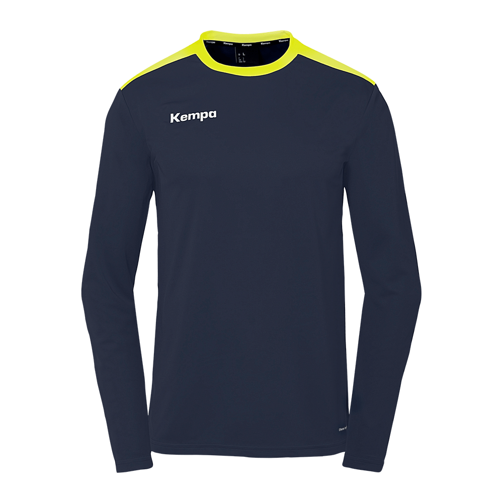 KEMPA Emotion 27 Langarmshirt Kind (marine/fluo gelb)