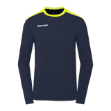 KEMPA Emotion 27 Langarmshirt Kind (marine/fluo gelb)