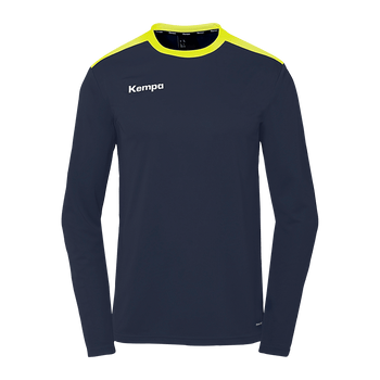 KEMPA Emotion 27 Langarmshirt Kind (marine/fluo gelb)