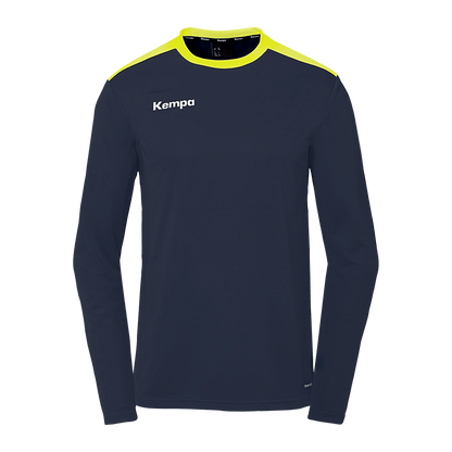 KEMPA Emotion 27 Langarmshirt Kind (marine/fluo gelb)
