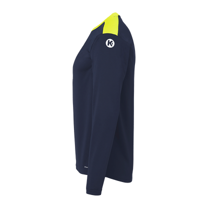 KEMPA Emotion 27 Langarmshirt Kind (marine/fluo gelb)