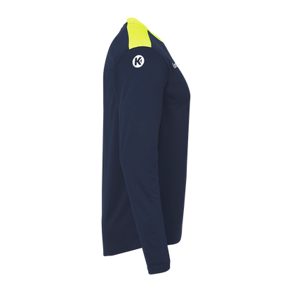 KEMPA Emotion 27 Langarmshirt Kind (marine/fluo gelb)