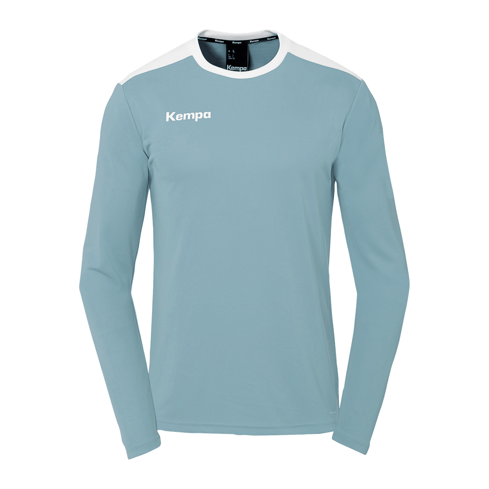 KEMPA Emotion 27 Langarmshirt Kind (aqua/weiß)