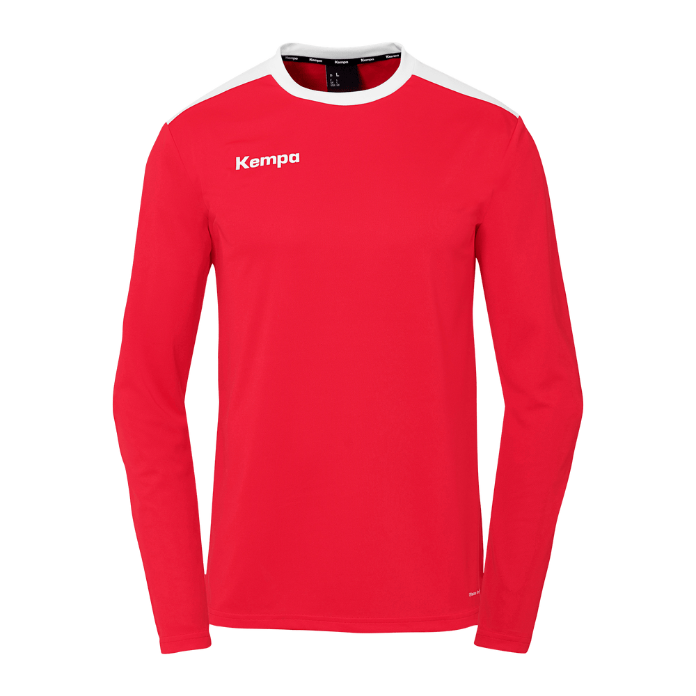 KEMPA Emotion 27 Langarmshirt Kind (rot/weiß)