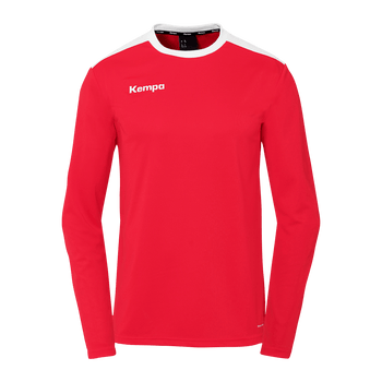 KEMPA Emotion 27 Langarmshirt Kind (rot/weiß)