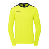 KEMPA Emotion 27 Langarmshirt Kind (fluo gelb/marine)