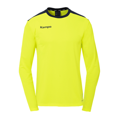 KEMPA Emotion 27 Langarmshirt Kind (fluo gelb/marine)