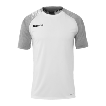 KEMPA Ambition 28 Shirt Kind (weiß/dark grau melange)