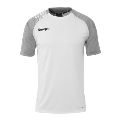 KEMPA Ambition 28 Shirt Kind (weiß/dark grau melange)