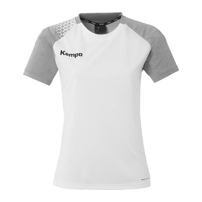 KEMPA Ambition 28 Shirt Damen (weiß/dark grau melange)