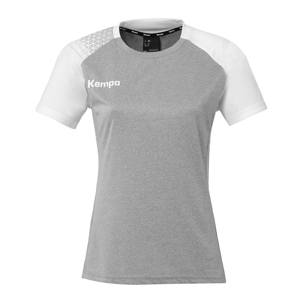KEMPA Ambition 28 Shirt Damen (dark grau melange/weiß)