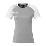 KEMPA Ambition 28 Shirt Damen (dark grau melange/weiß)
