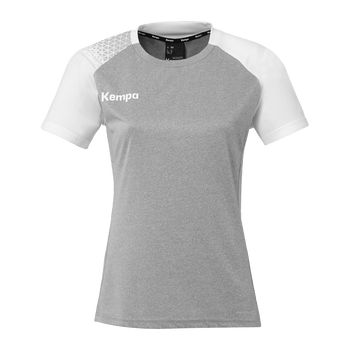 KEMPA Ambition 28 Shirt Damen (dark grau melange/weiß)