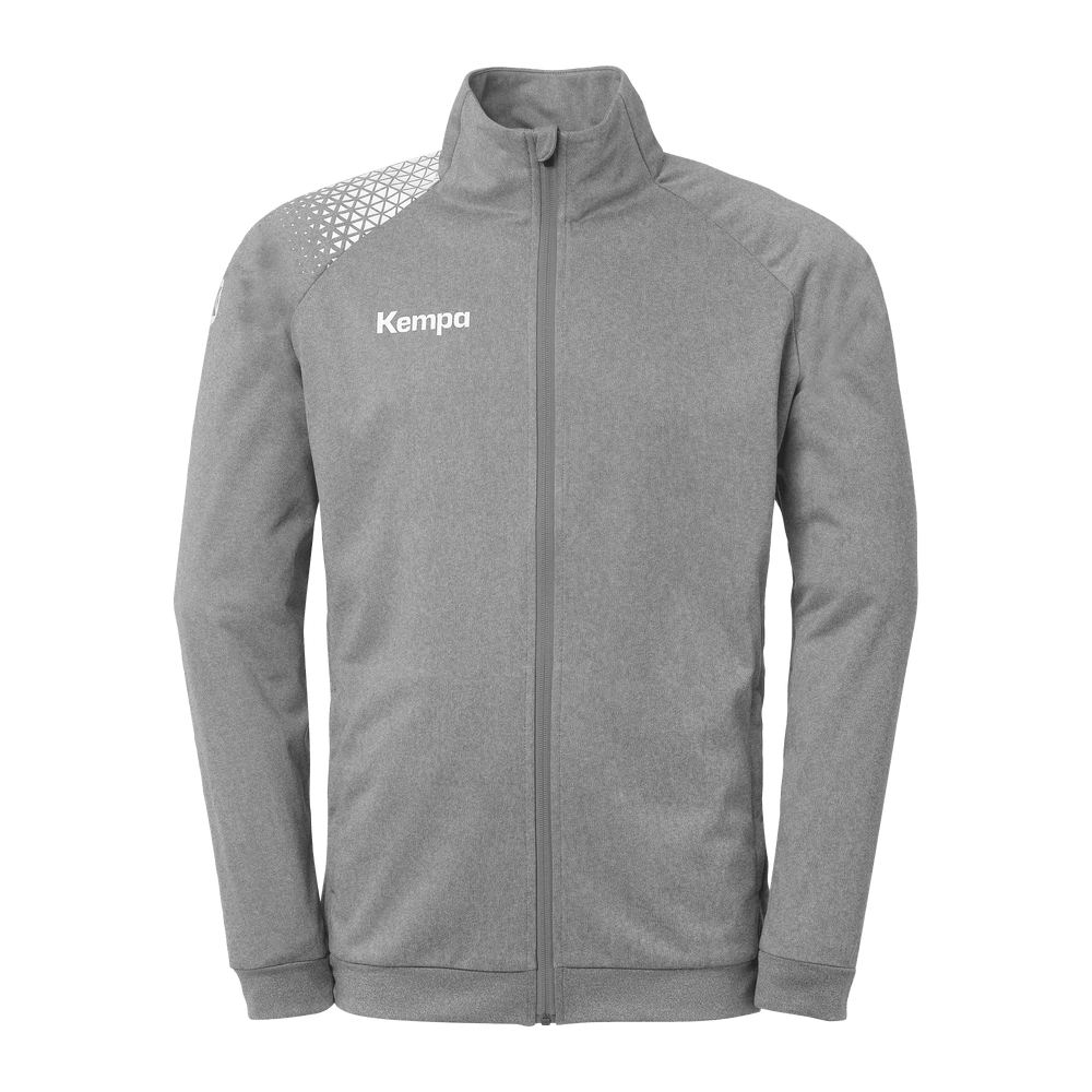KEMPA Ambition 28 Poly Jacke Kind (dark grau melange/weiß)