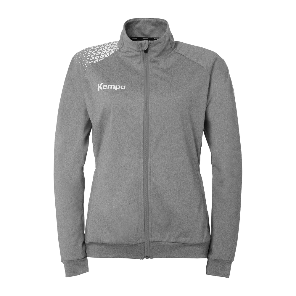 KEMPA Ambition 28 Poly Jacke Damen (dark grau melange/weiß)