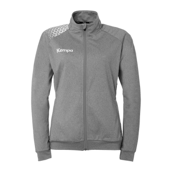 KEMPA Ambition 28 Poly Jacke Damen (dark grau melange/weiß)