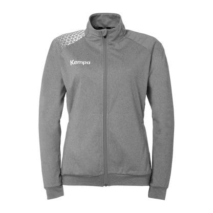 KEMPA Ambition 28 Poly Jacke Damen (dark grau melange/weiß)