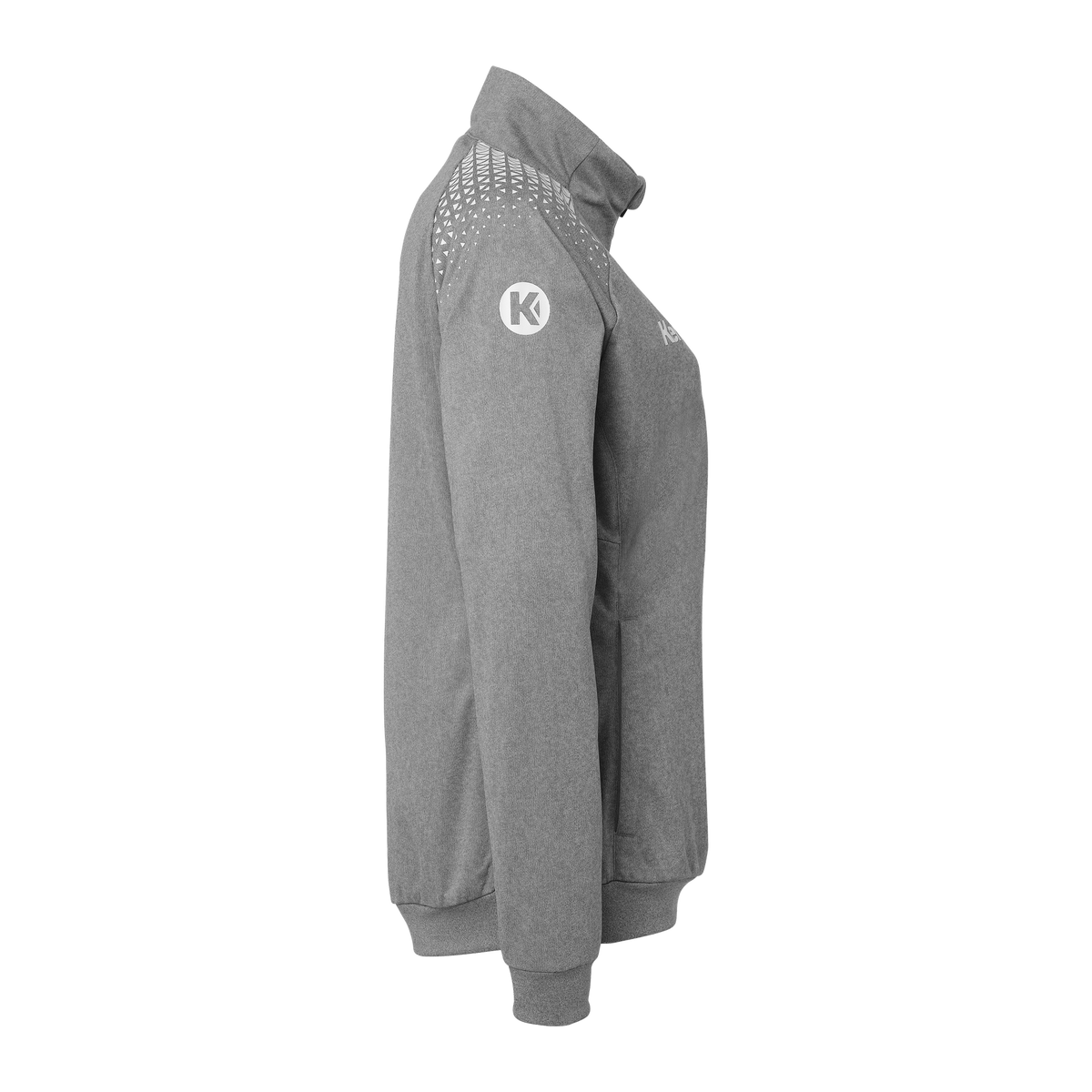 KEMPA Ambition 28 Poly Jacke Damen (dark grau melange/weiß)