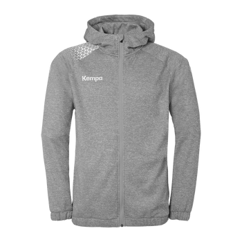 KEMPA Ambition 28 Kapuzenjacke Kind (dark grau melange/weiß)