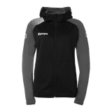 KEMPA Ambition 28 Kapuzenjacke Damen (schwarz/anthra)