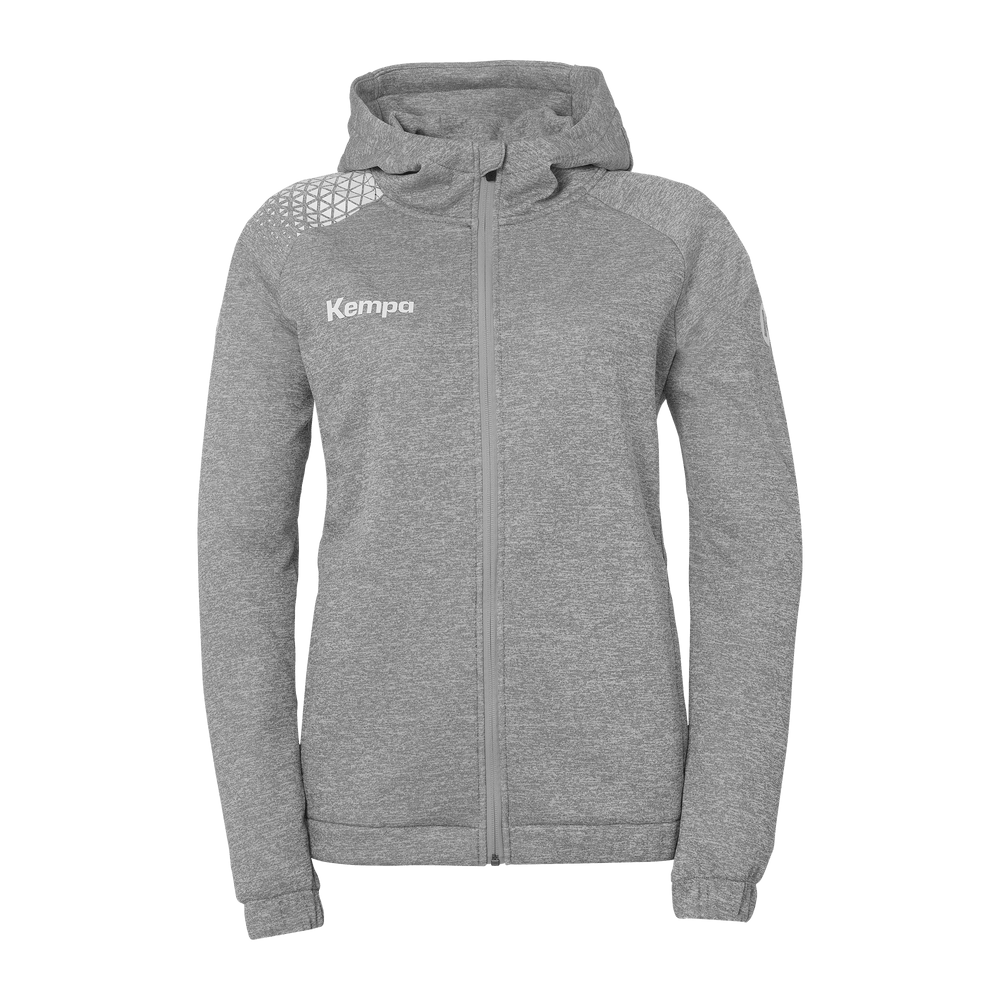 KEMPA Ambition 28 Kapuzenjacke Damen (dark grau melange/weiß)