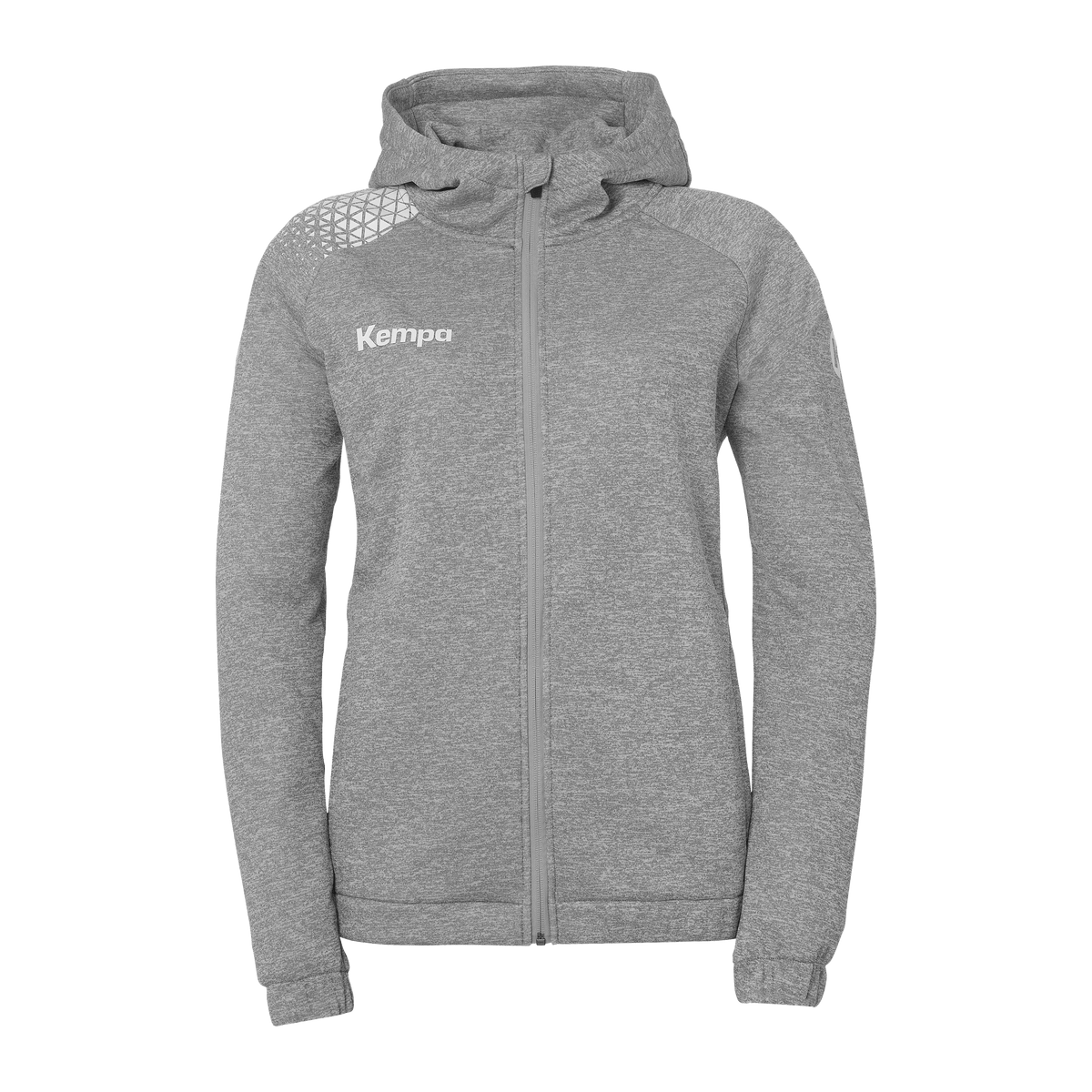KEMPA Ambition 28 Kapuzenjacke Damen (dark grau melange/weiß)