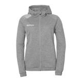 KEMPA Ambition 28 Kapuzenjacke Damen (dark grau melange/weiß)