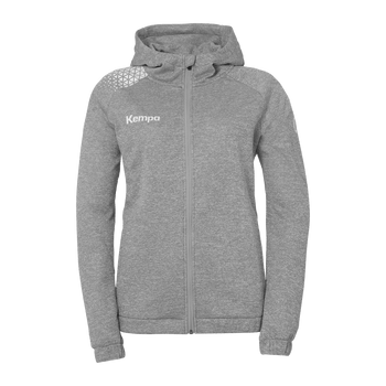 KEMPA Ambition 28 Kapuzenjacke Damen (dark grau melange/weiß)