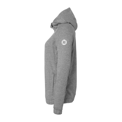 KEMPA Ambition 28 Kapuzenjacke Damen (dark grau melange/weiß)