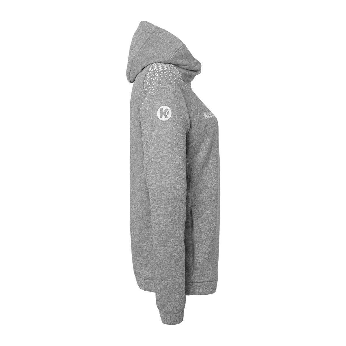 KEMPA Ambition 28 Kapuzenjacke Damen (dark grau melange/weiß)