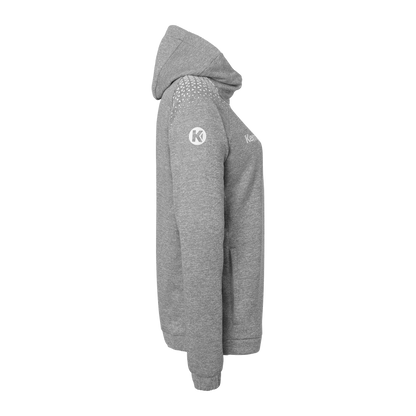 KEMPA Ambition 28 Kapuzenjacke Damen (dark grau melange/weiß)