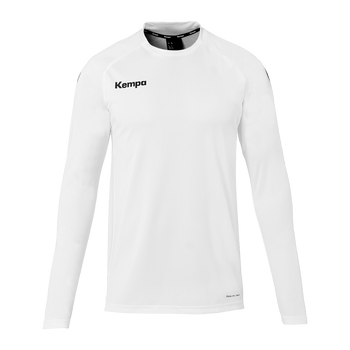 KEMPA Performance Langarmshirt Kind (weiß)
