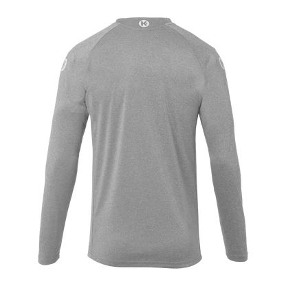 KEMPA Performance Langarmshirt Kind (dark grau melange)