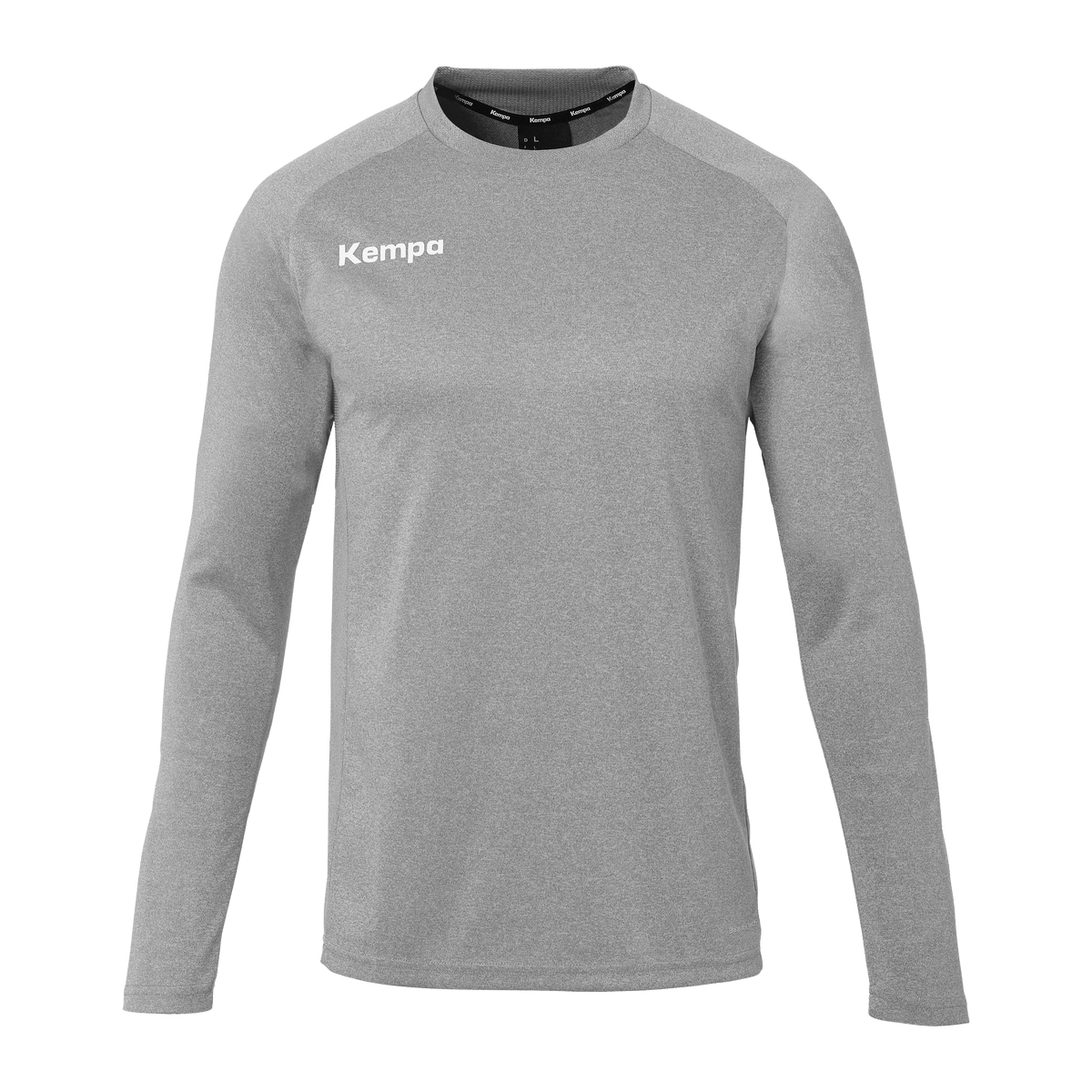 KEMPA Performance Langarmshirt Kind (dark grau melange)
