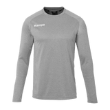 KEMPA Performance Langarmshirt Kind (dark grau melange)