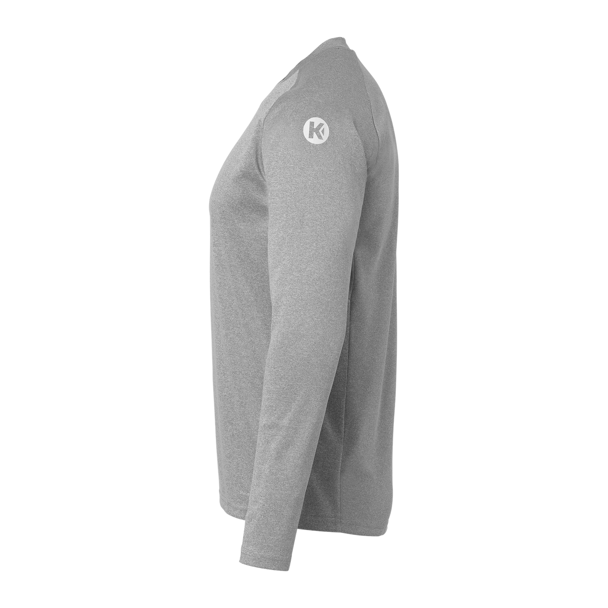 KEMPA Performance Langarmshirt Kind (dark grau melange)