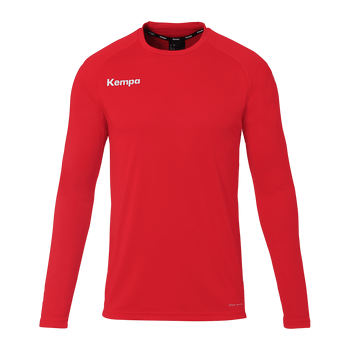KEMPA Performance Langarmshirt Kind (rot)