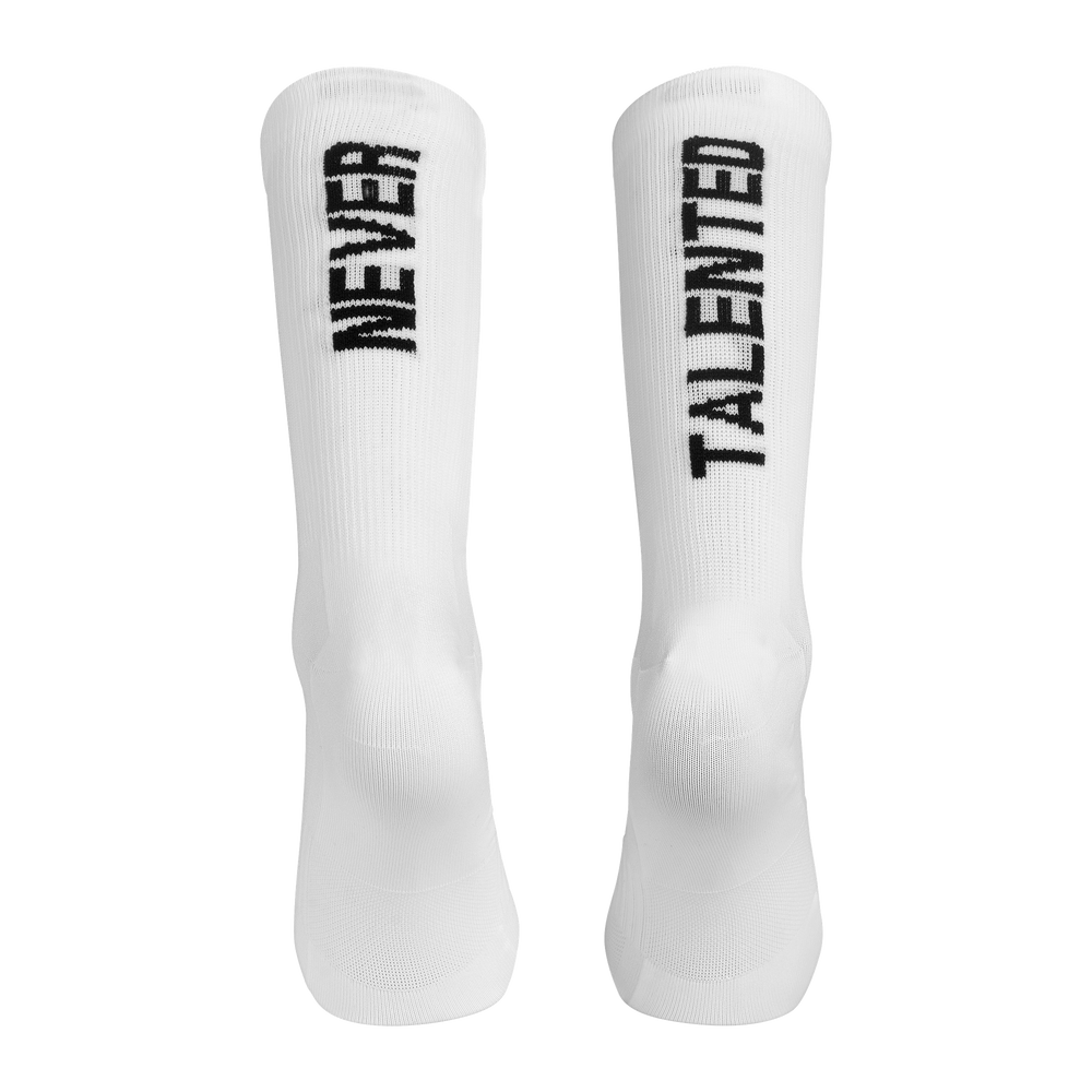 KEMPA Stmnt Socken Never Talented (weiß/schwarz)
