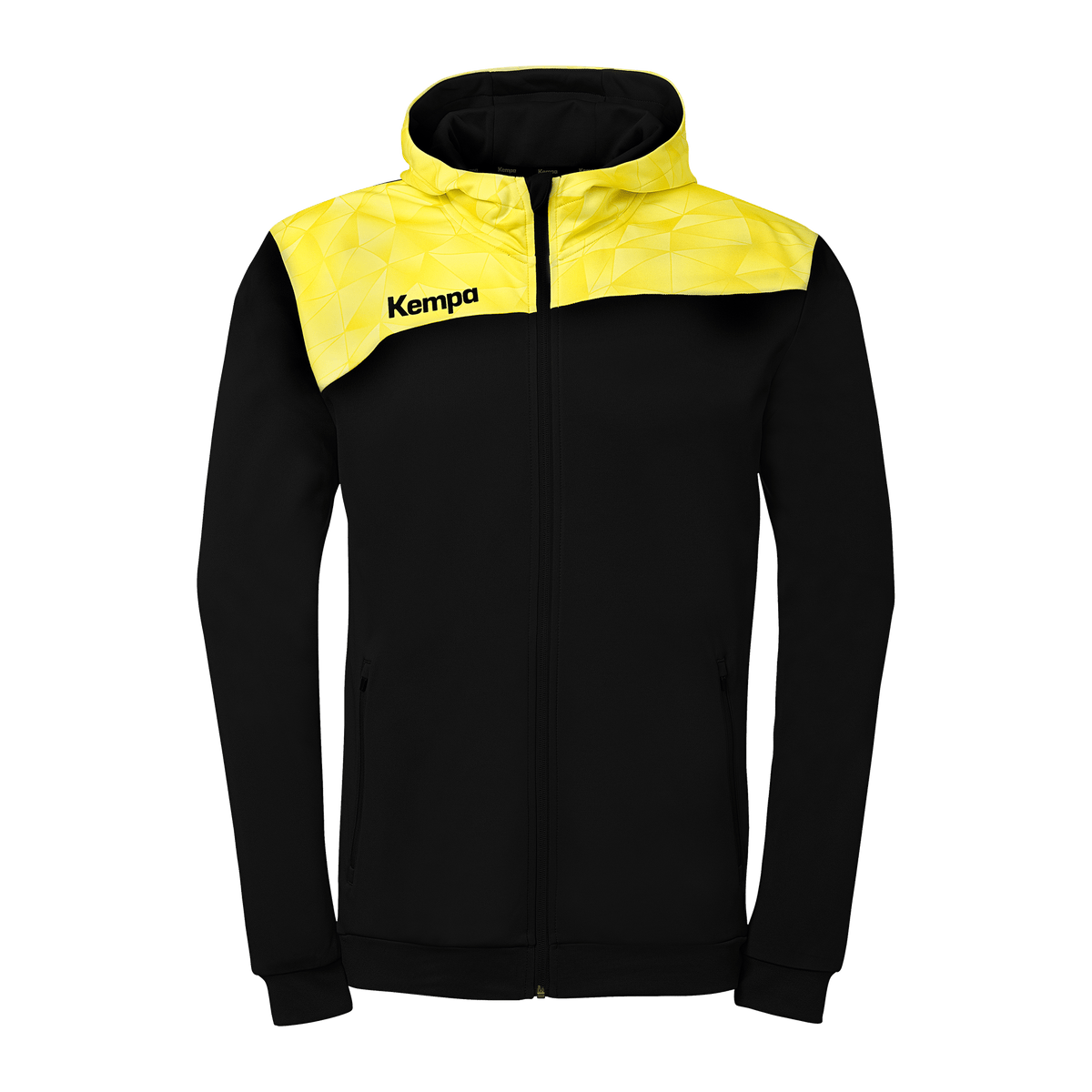 KEMPA Athletics 29 Kapuzenjacke (schwarz/limonengelb)