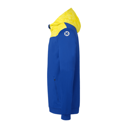 KEMPA Athletics 29 Kapuzenjacke (royal/limonengelb)