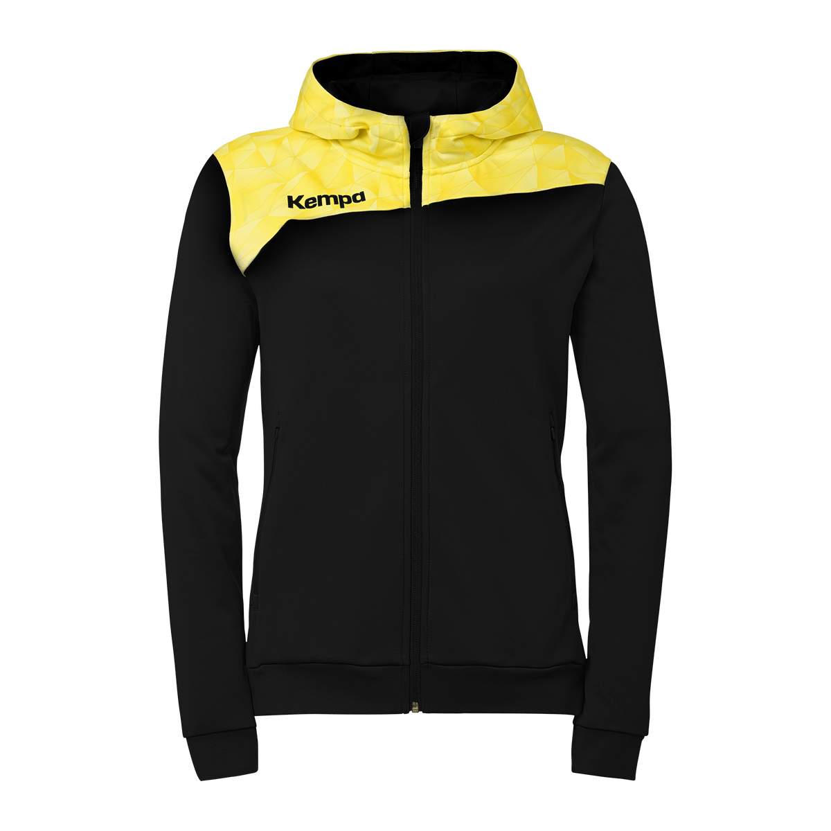 KEMPA Athletics 29 Kapuzenjacke Damen (schwarz/limonengelb)